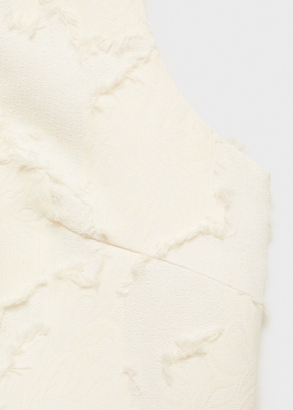 Textured crop top - Off White