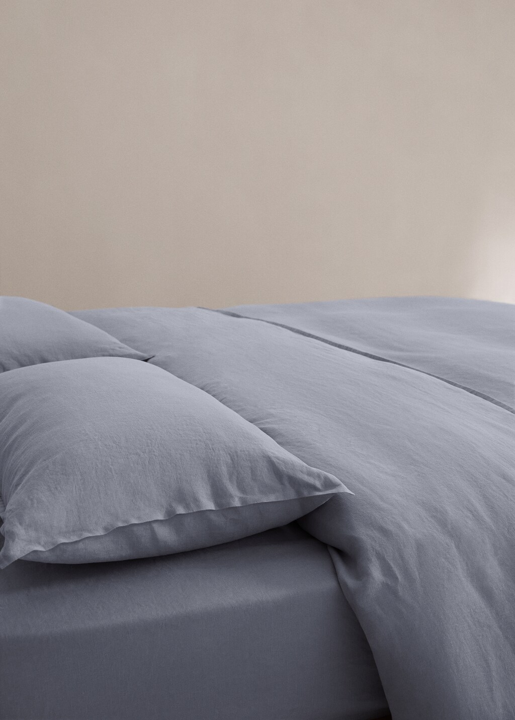 100% linen duvet cover large superking bed - Medium Brown