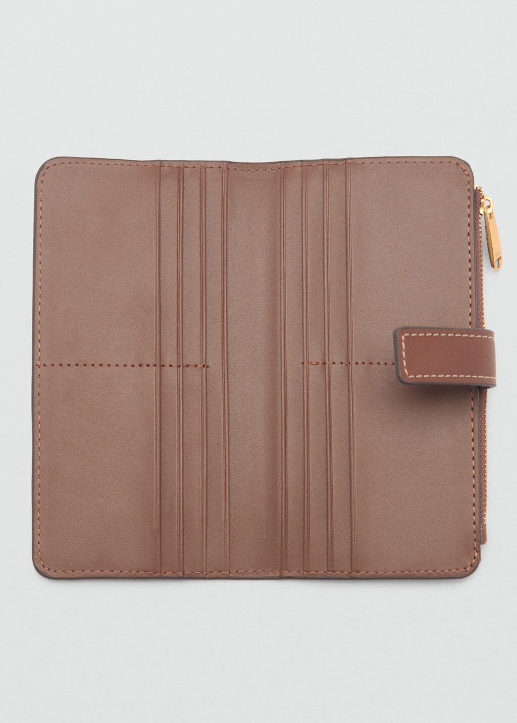 Wallet with printed logo - Brown