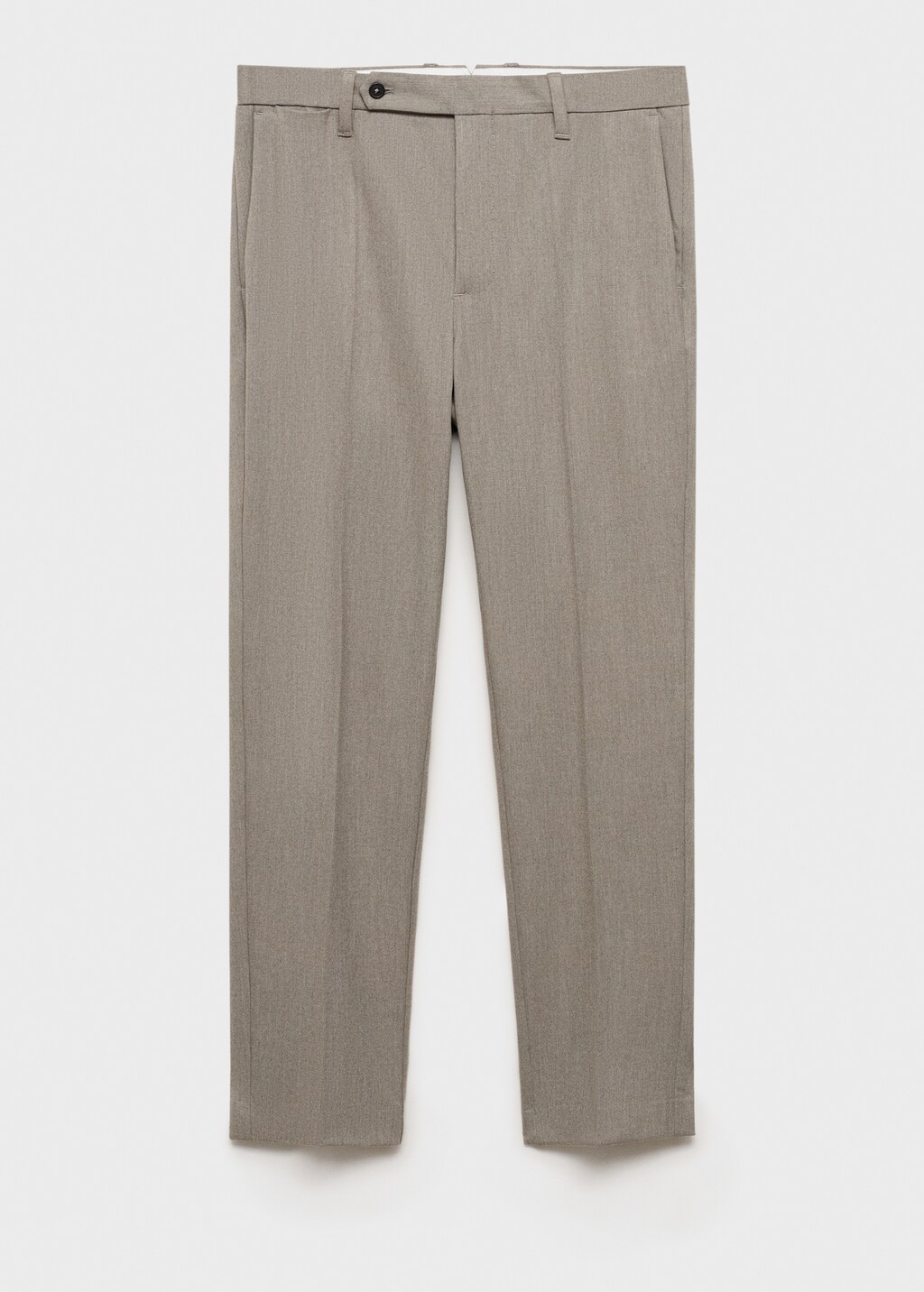 Slim-fit flannel trousers - Dark Navy