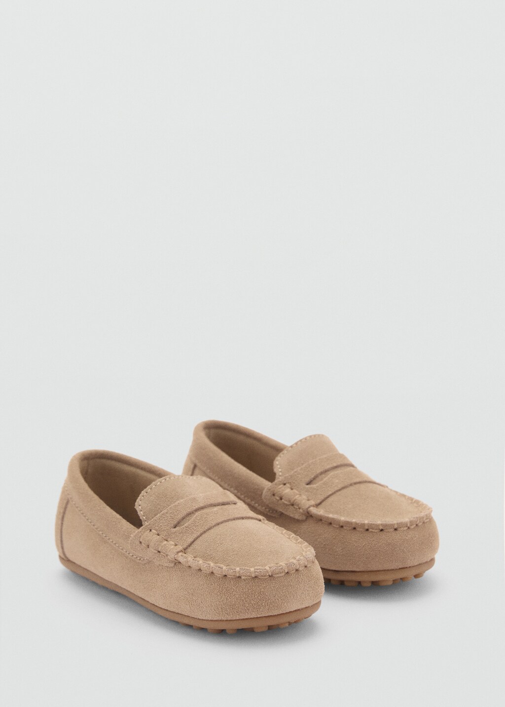 Suede leather loafers - Sand