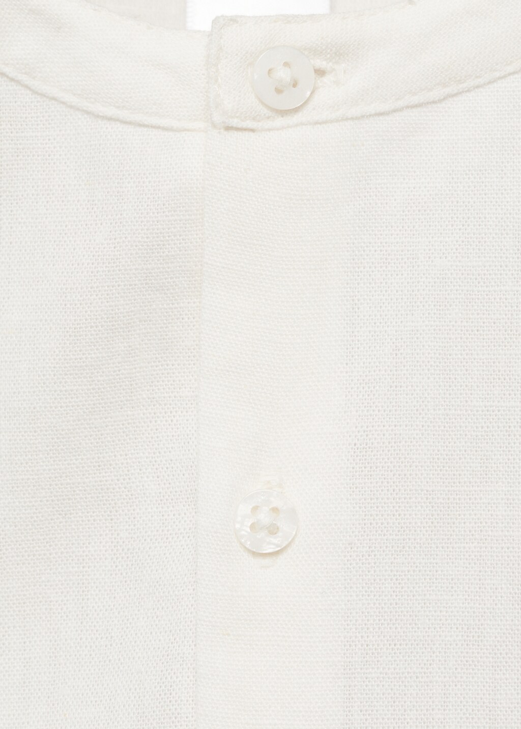 Cotton and linen shirt - Off White