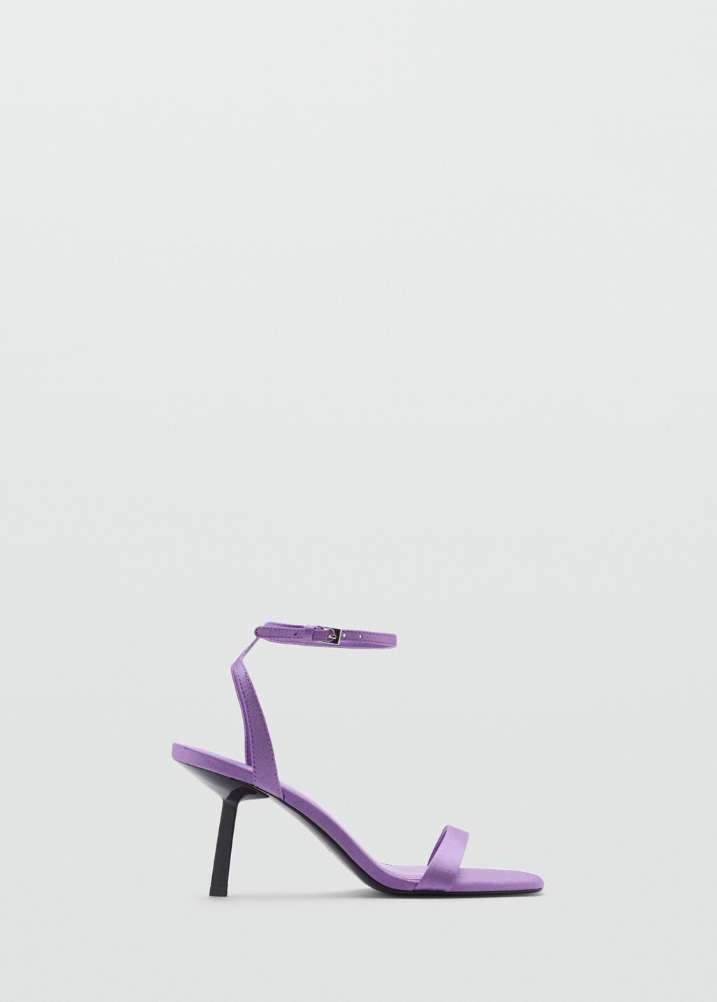 Square-toe heeled sandals - Lilac