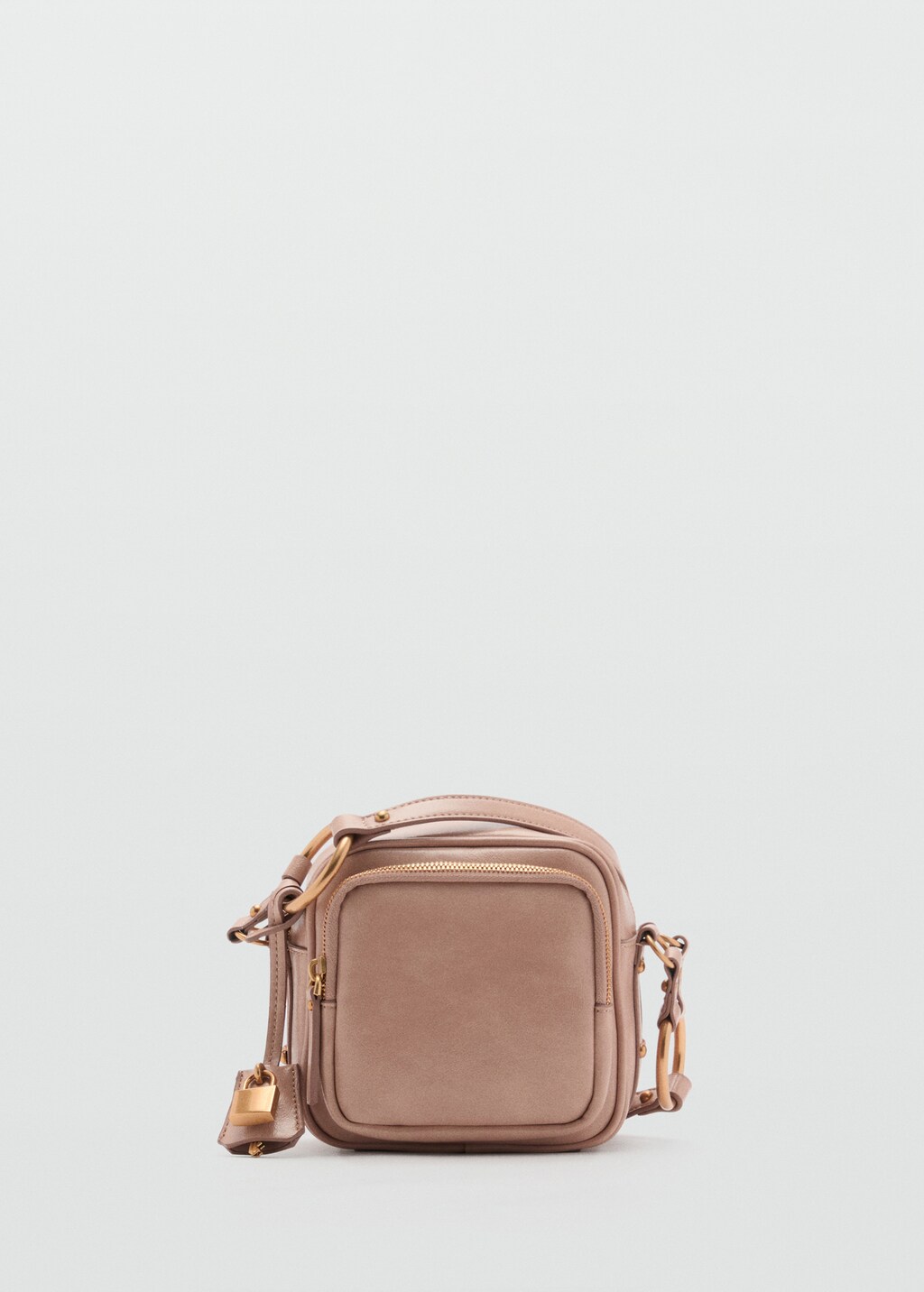 Square crossbody bag - Pale Pink