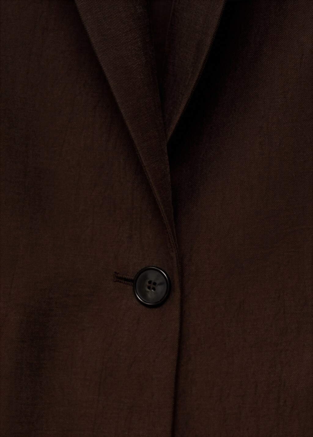 Fitted lyocell jacket - Brown