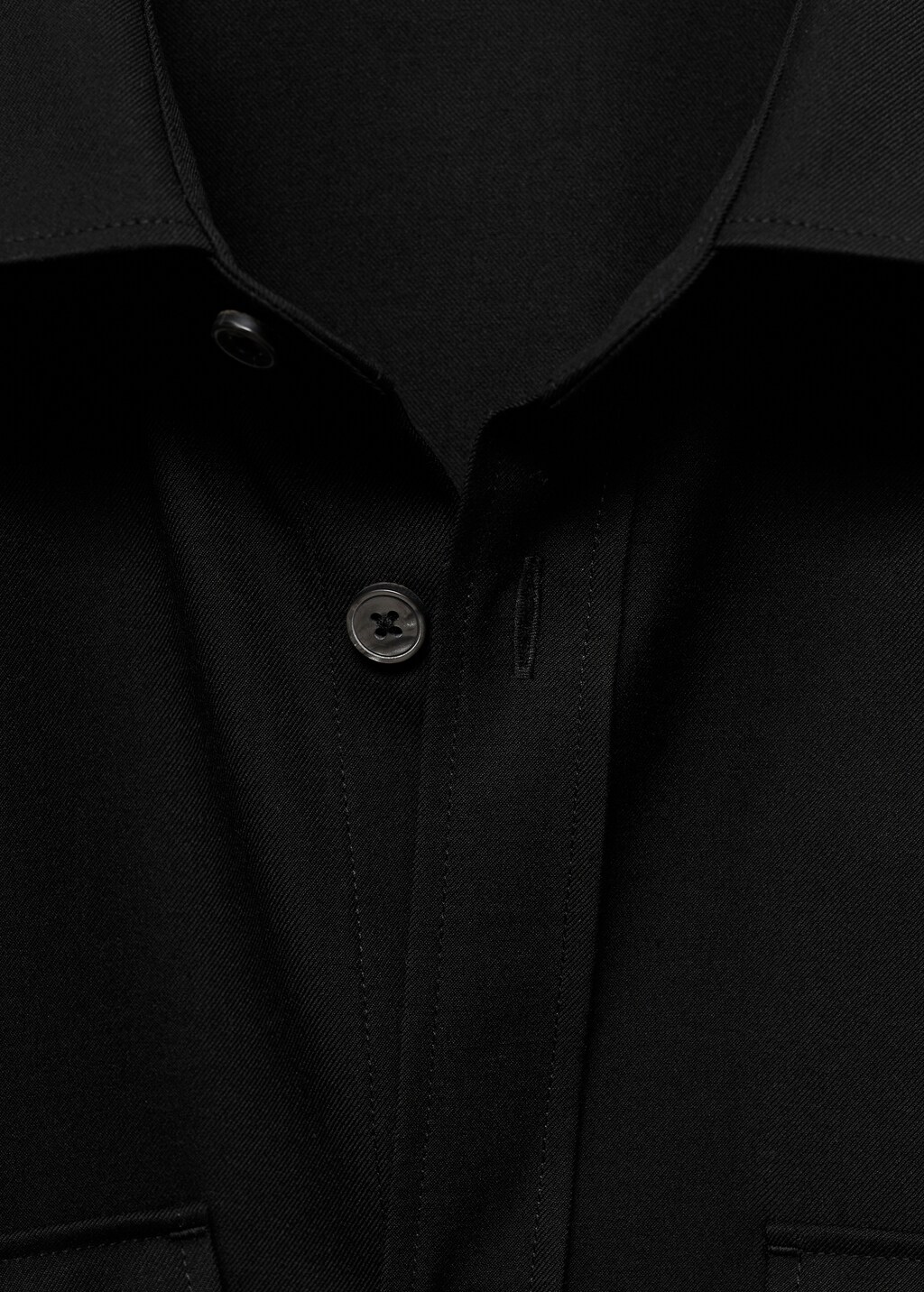 Regular fit pockets overshirt - Chocolate