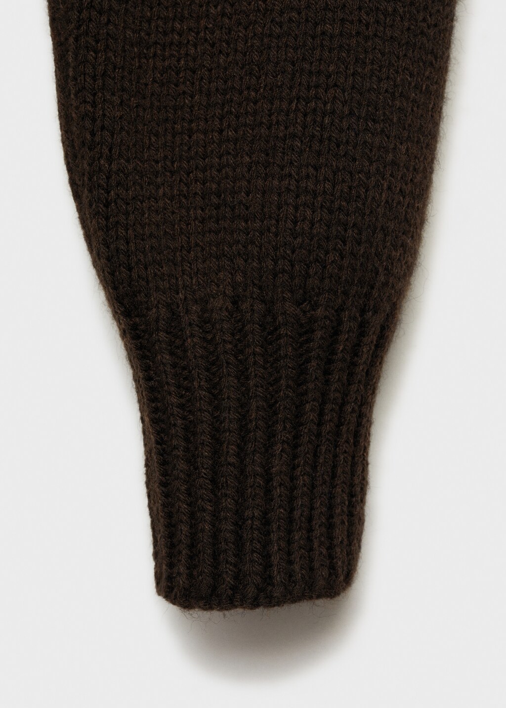 Chunky-knit sweater with ribbed trims - Brown