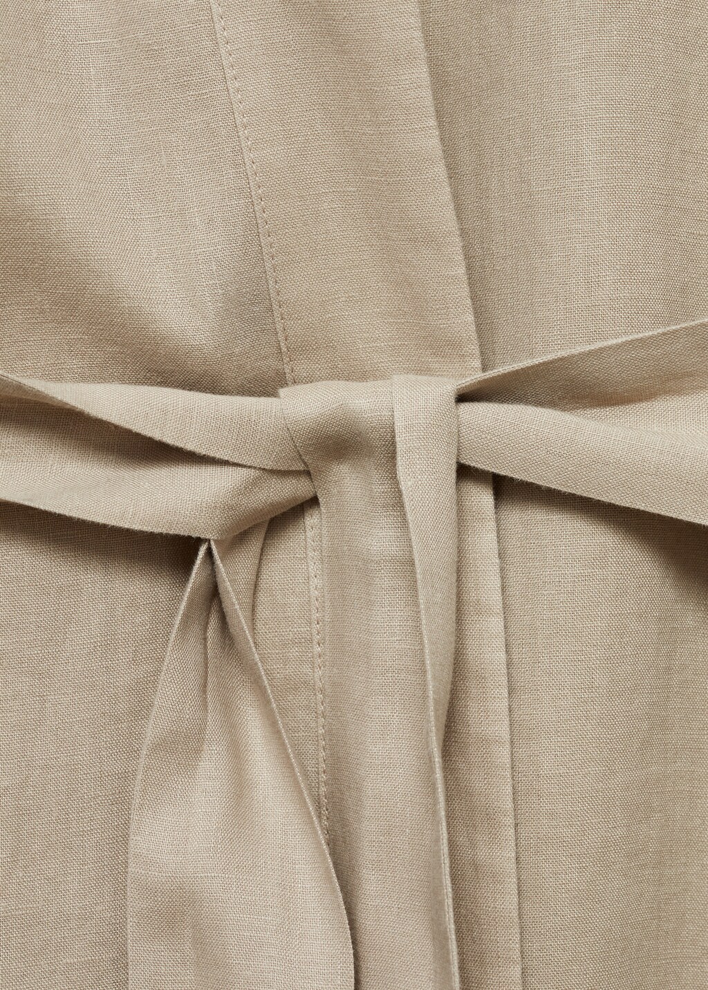 Linen home robe - Sand