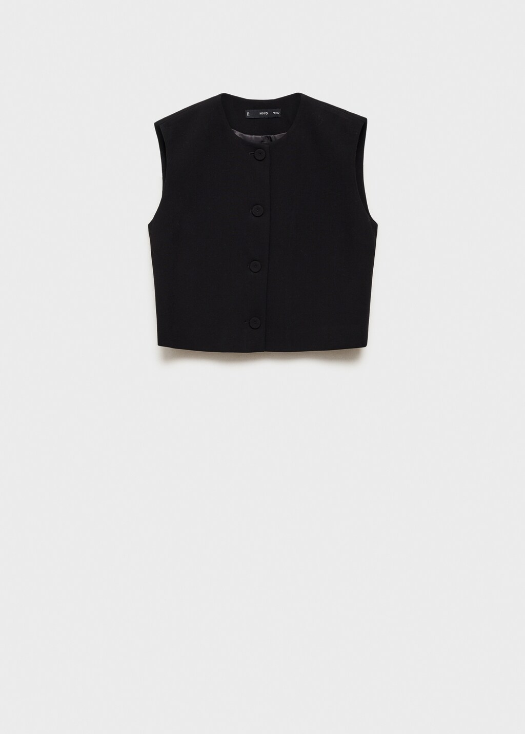 Suit waistcoat with buttons - Black