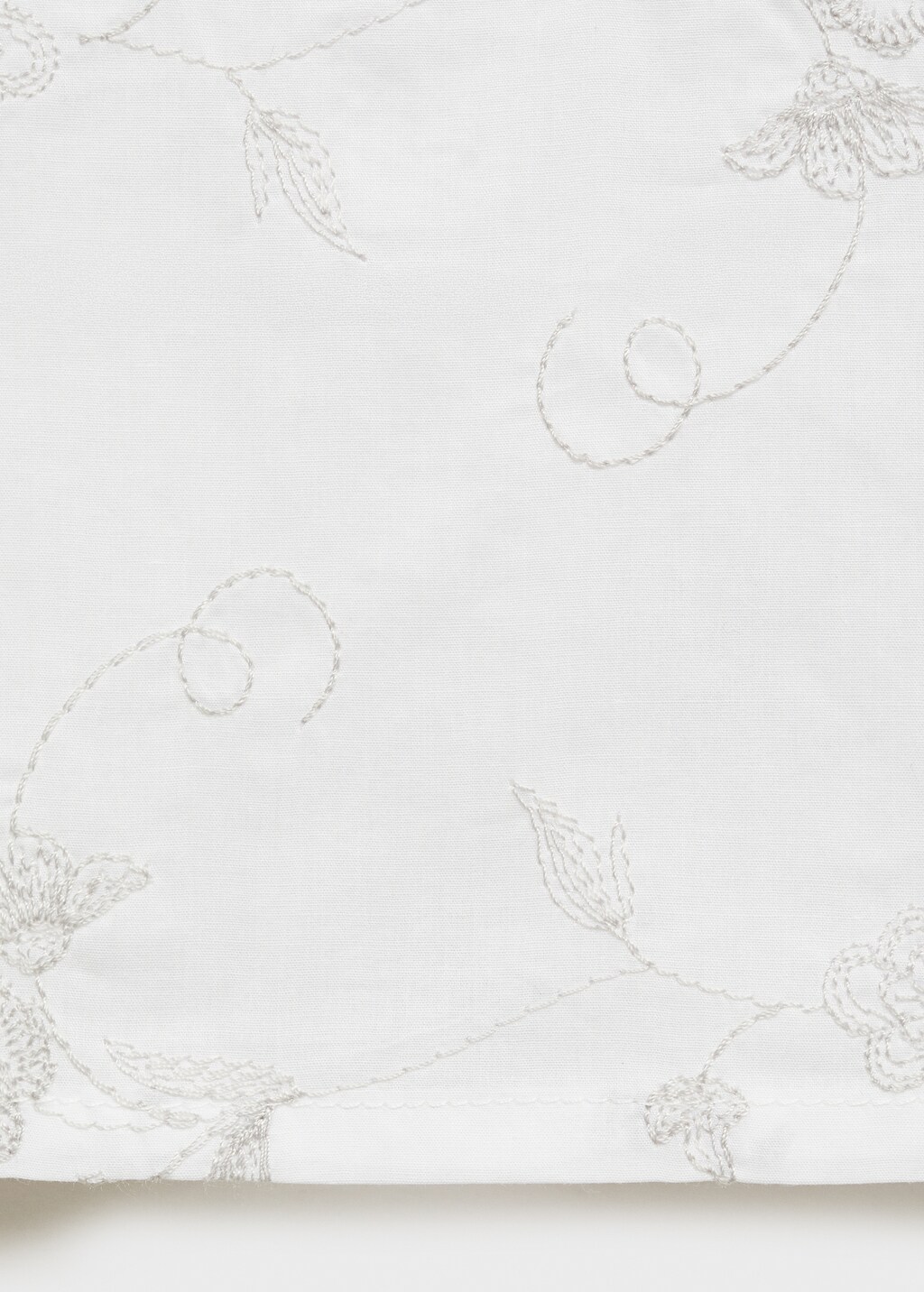 Embroidered pyjama trousers - White