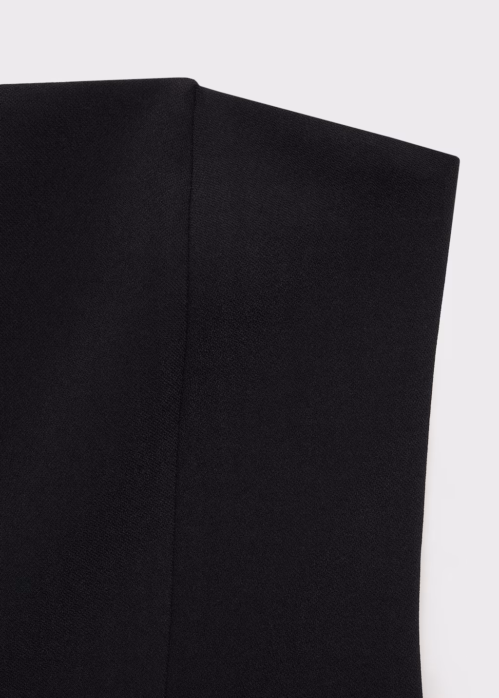 Combined strapless dress - Black