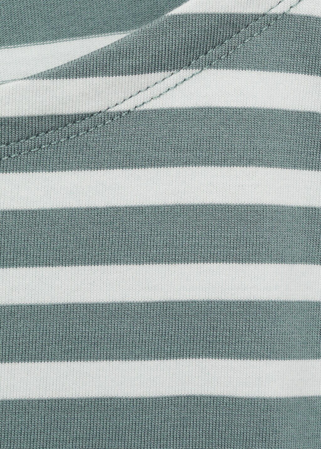 Woven cotton striped t-shirt - Lilac