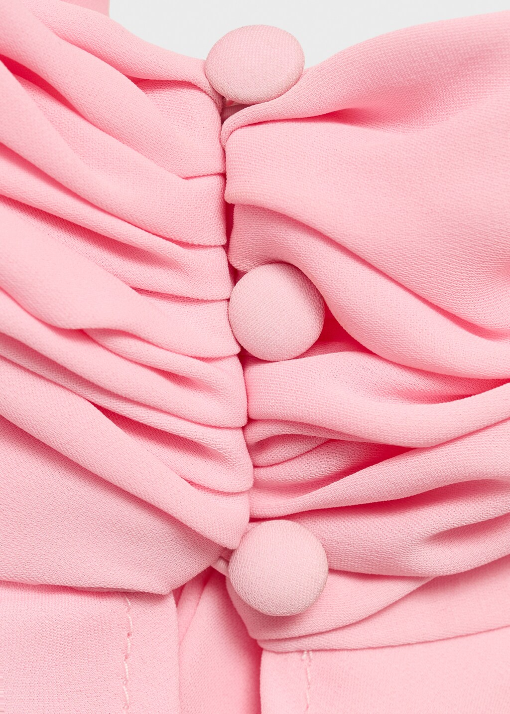 Halter dress with back opening - Pink