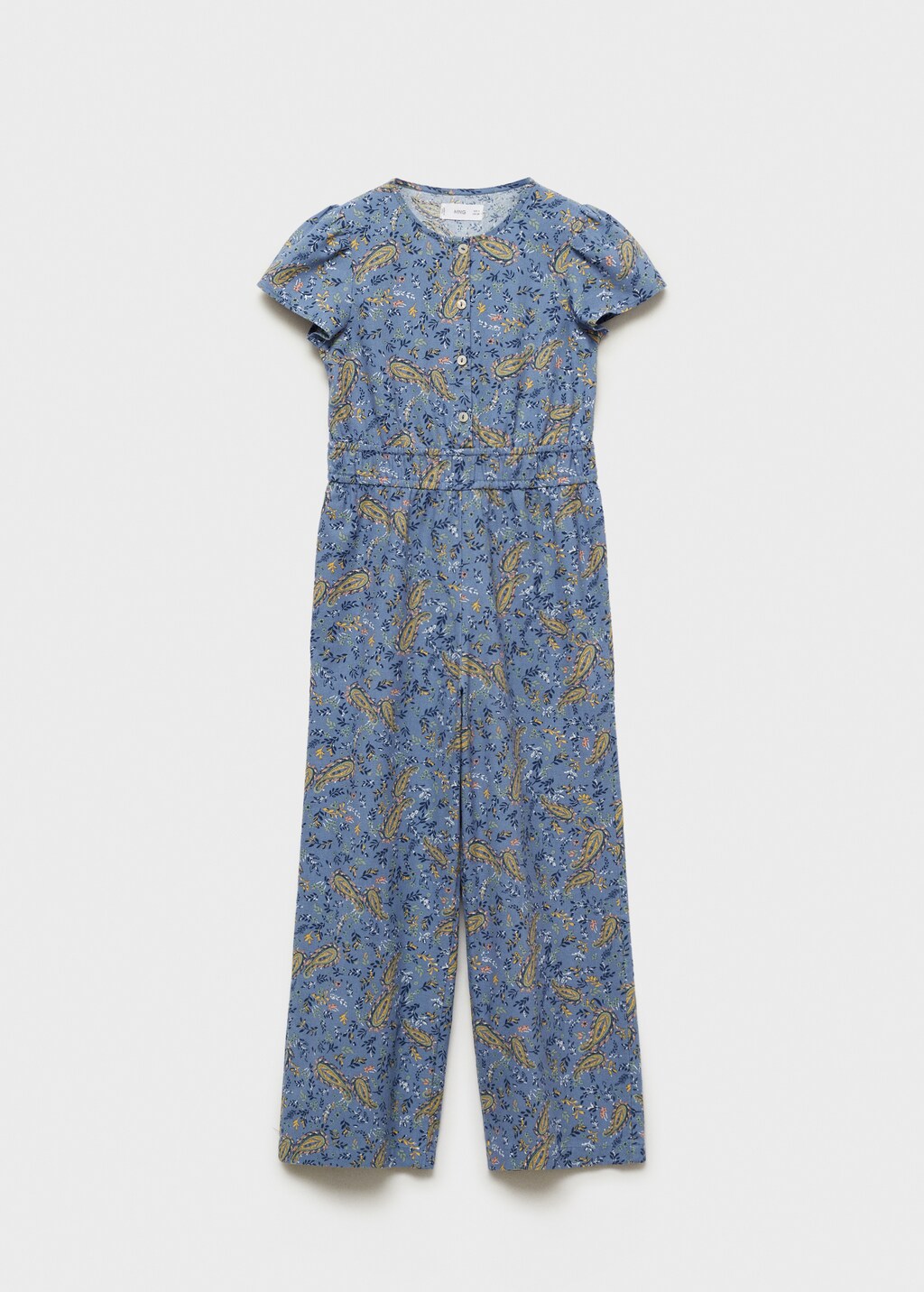 Cotton print jumpsuit - Blue