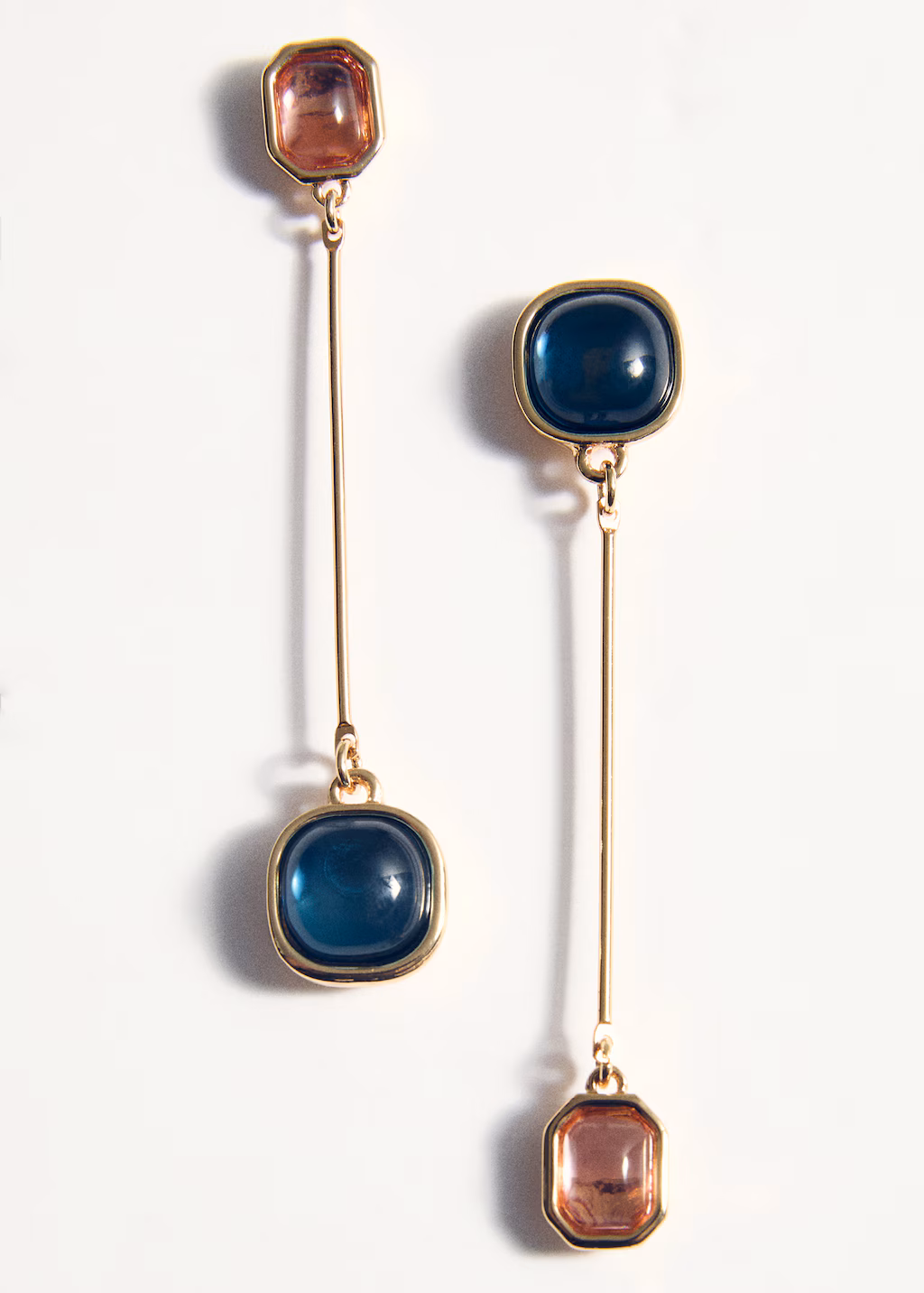 Mixed pieces earrings - Gold