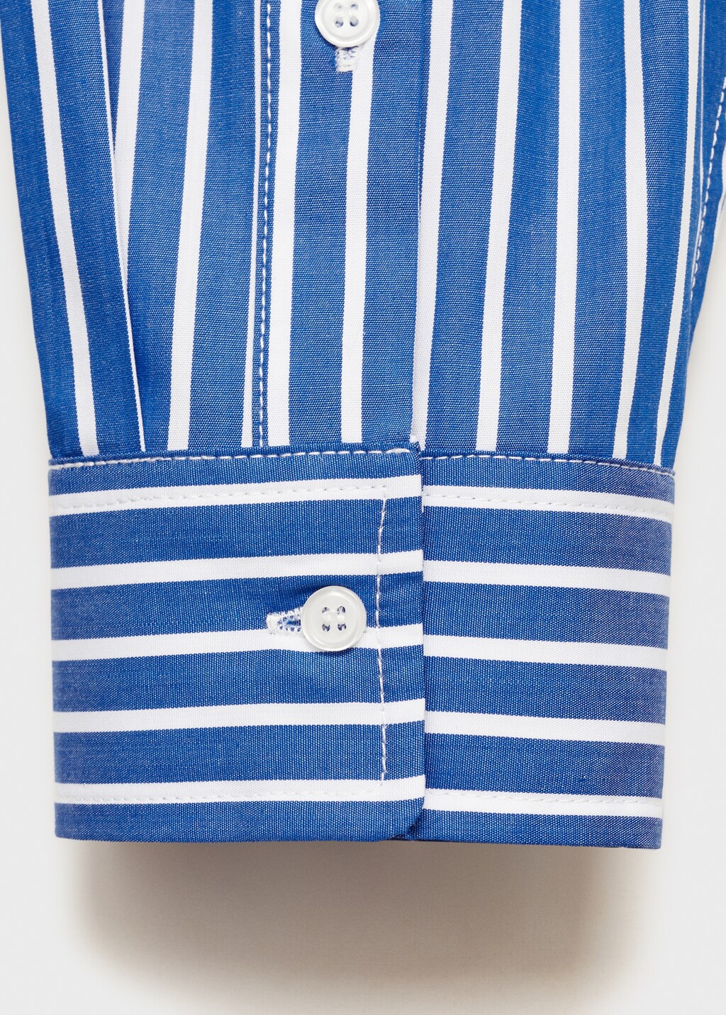 Combined striped shirt - Blue