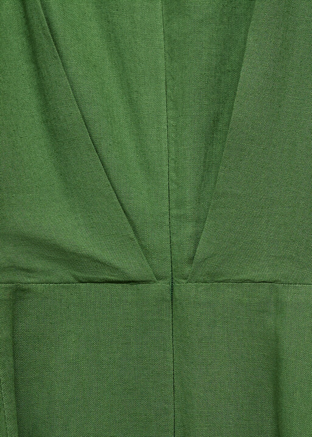 Linen dress with sarong skirt - Red