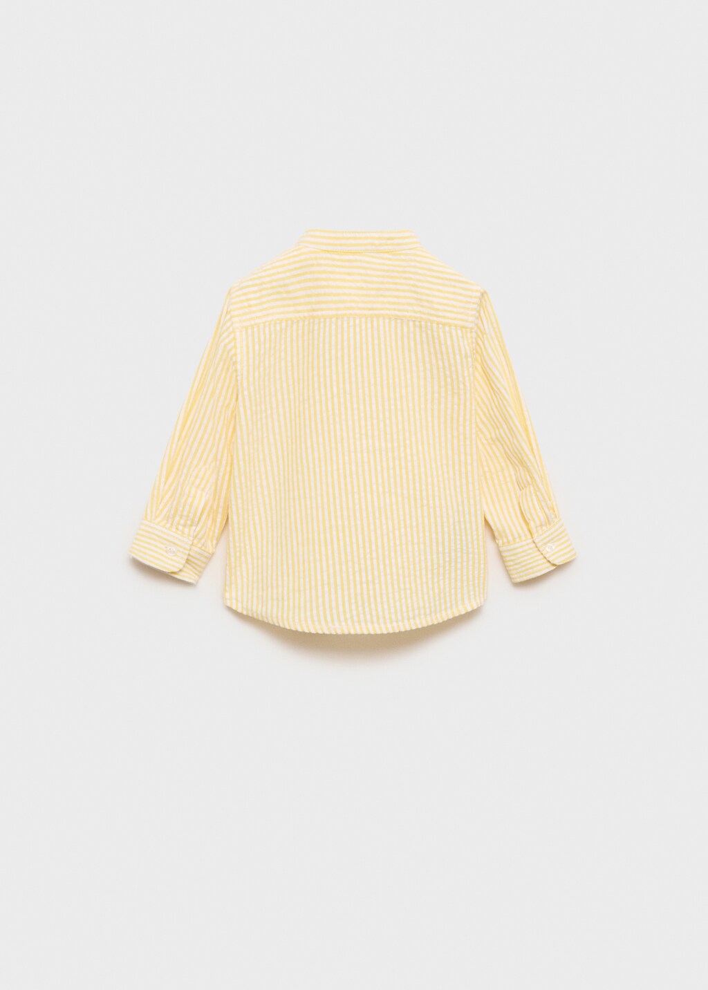 Fine-stripe shirt - Pastel Yellow