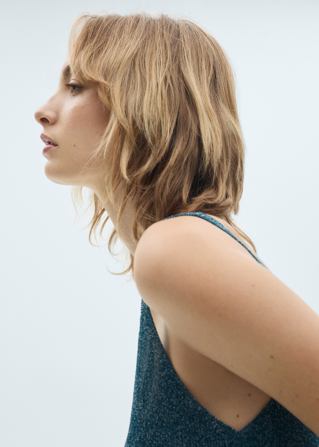 Lurex knitted top - Gold