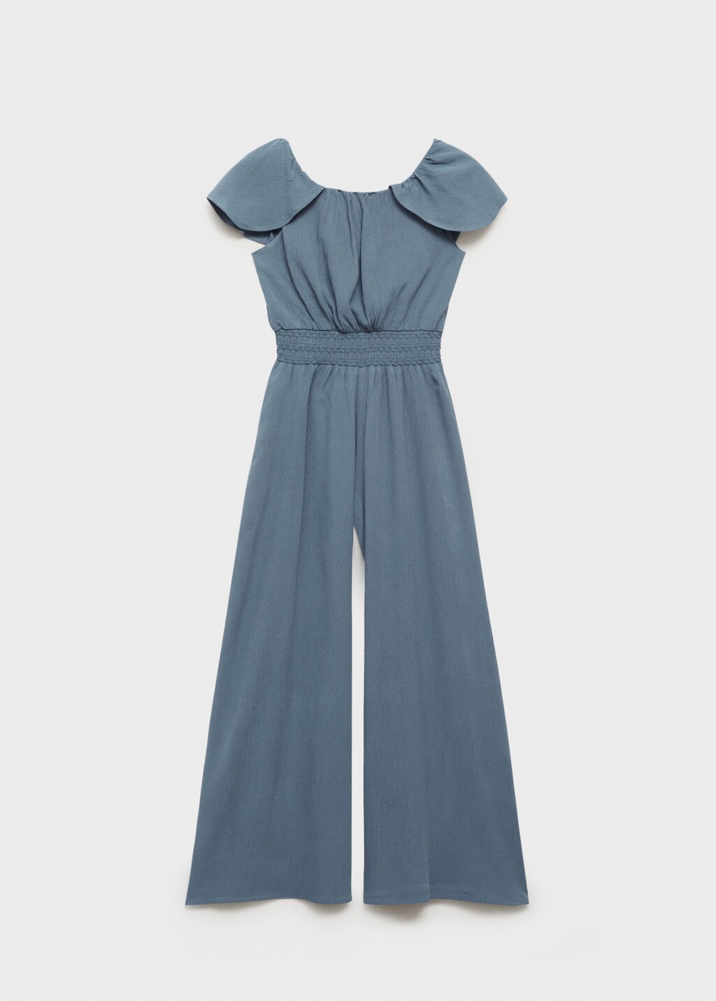 Jumpsuit with gathered waist - Blue