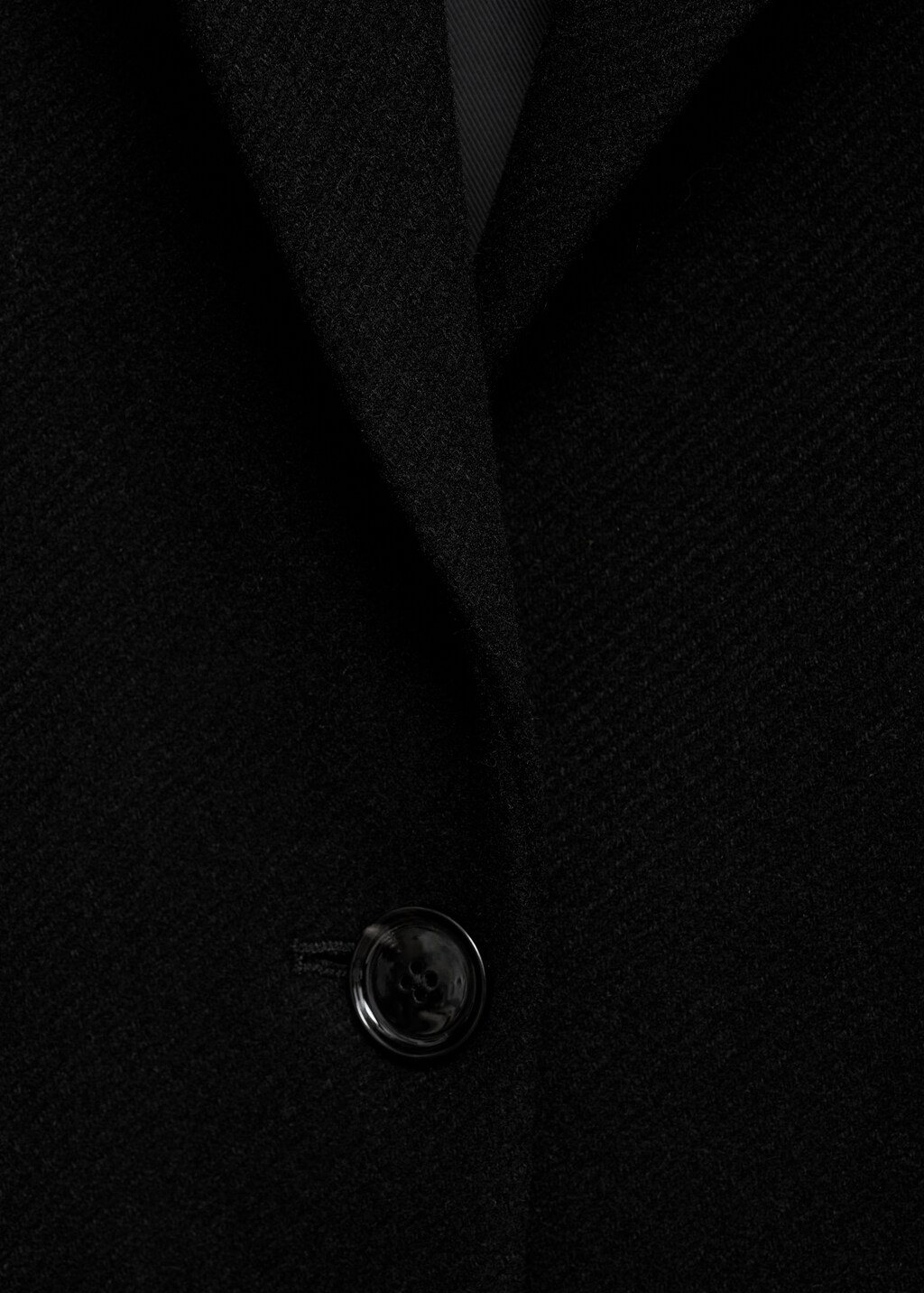 Long structured wool coat - Medium Brown