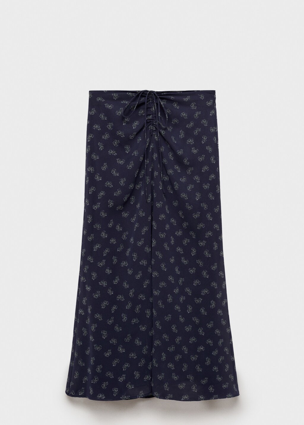Printed long skirt - Dark Navy