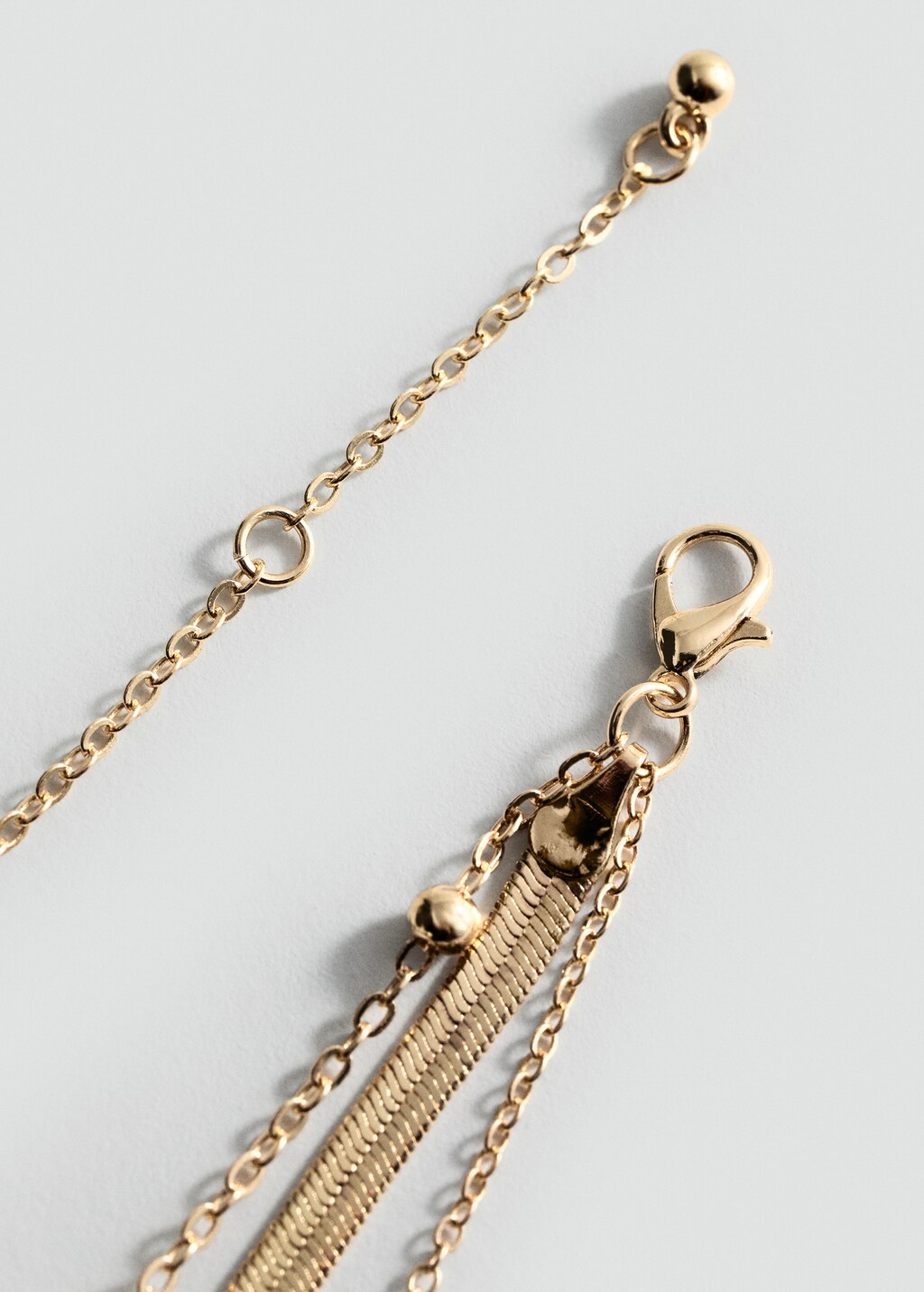 Long triple necklace - Gold