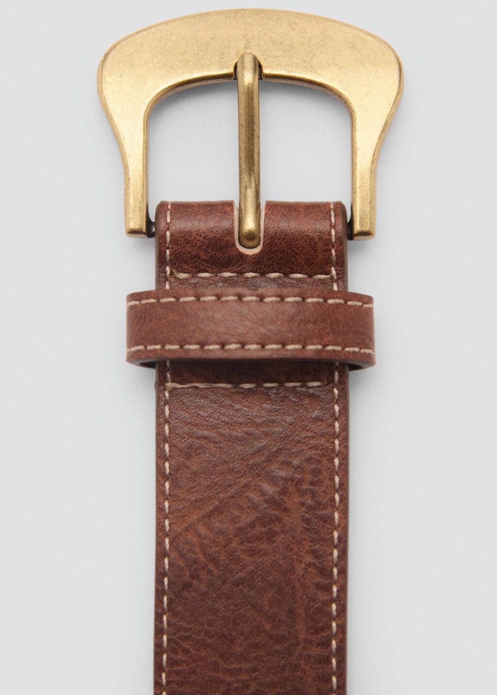Embroidered belt - Brown