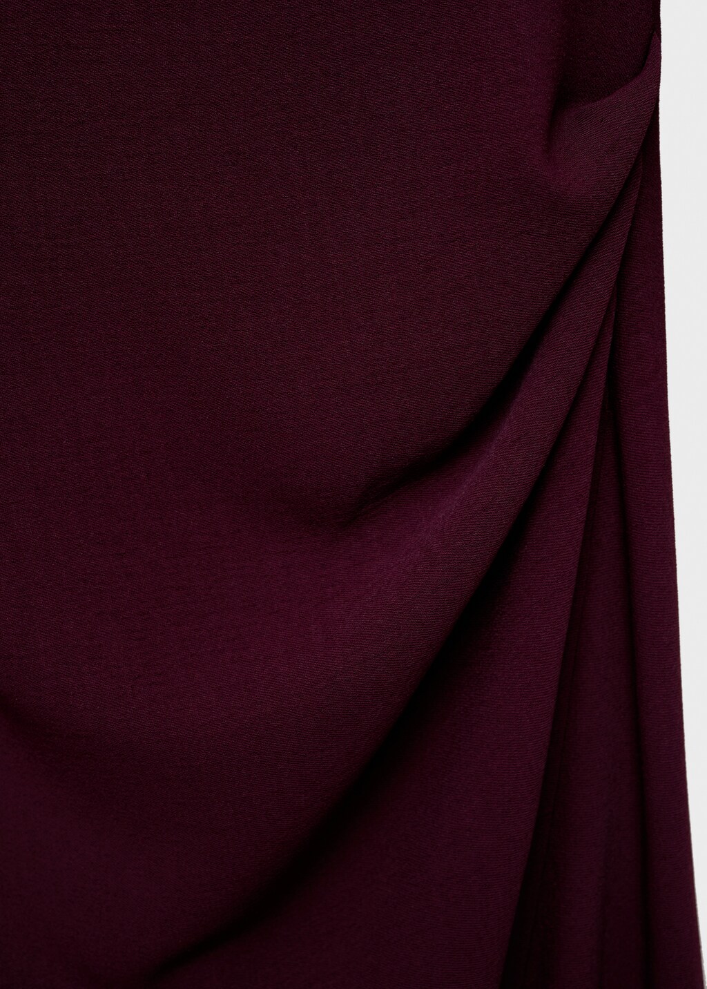 Asymmetrical midi-dress - Wine