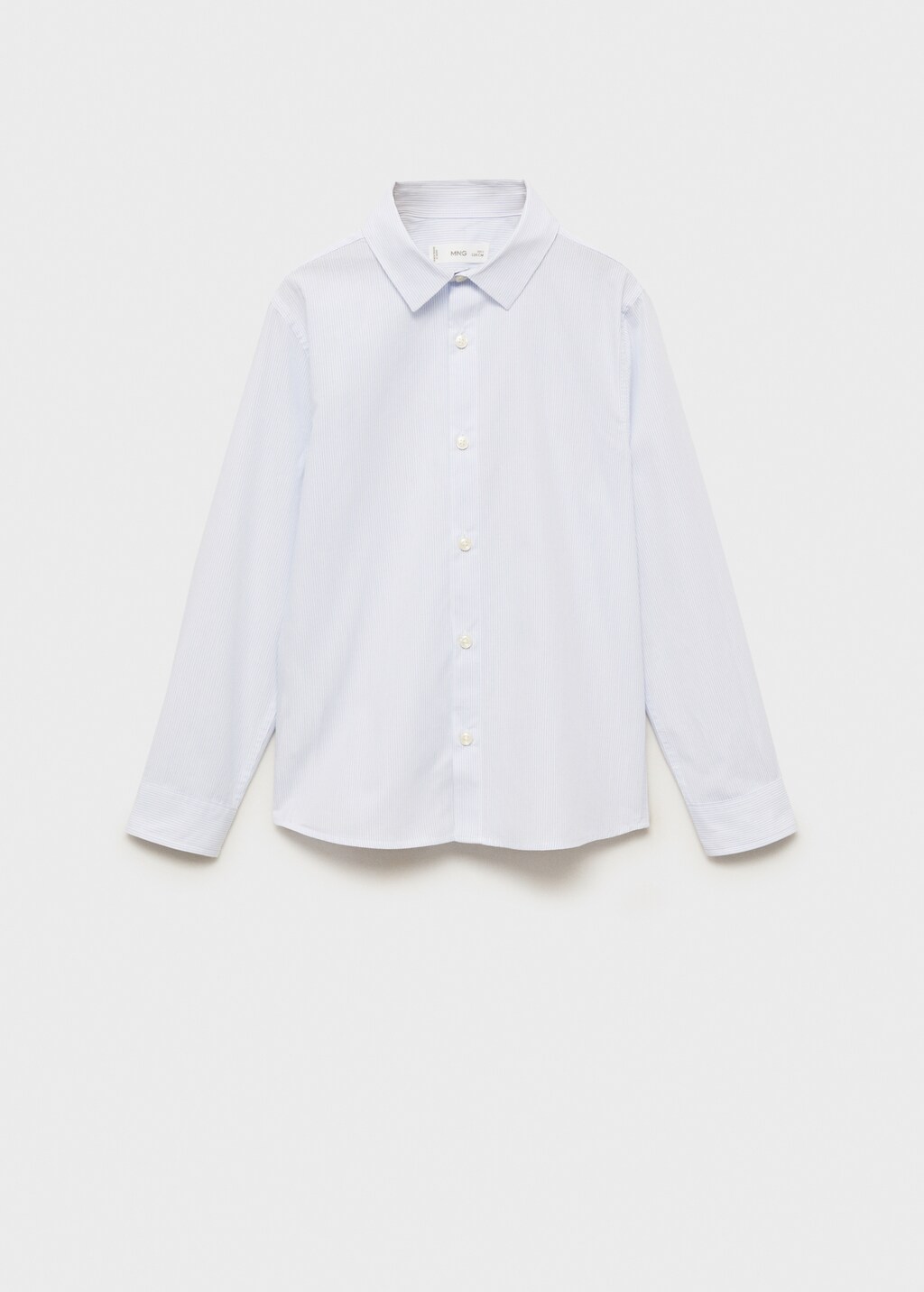 100% cotton striped shirt - Sky Blue
