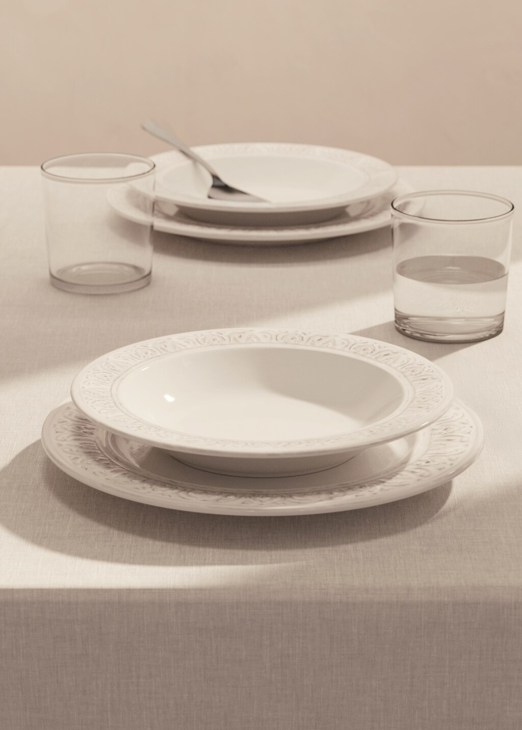 Soup plate cenefa - Off White
