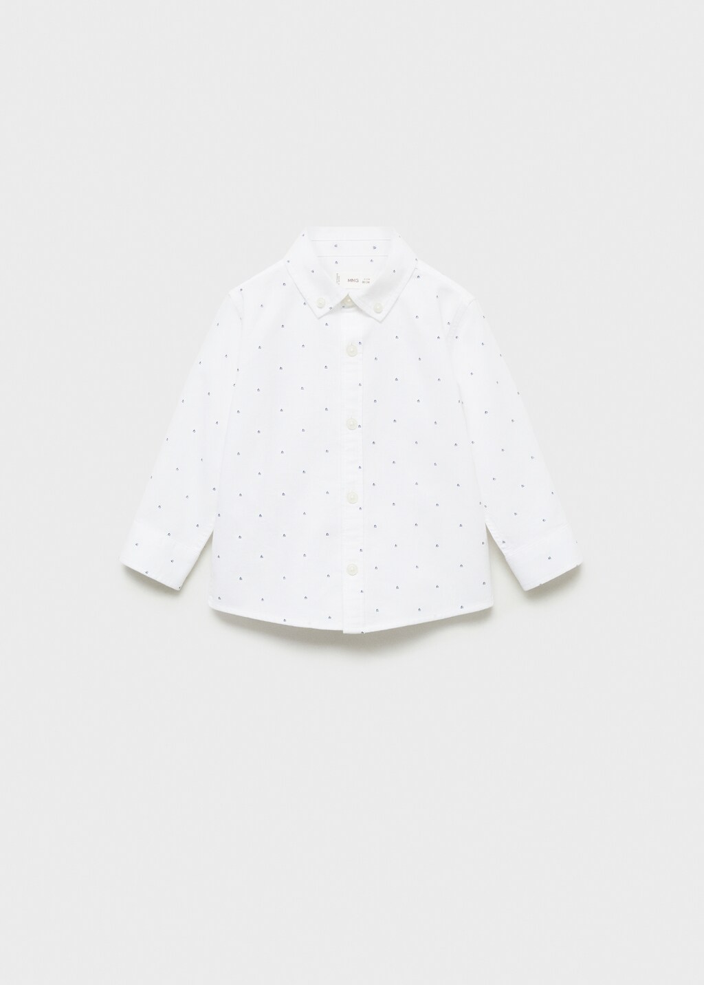 Printed Oxford shirt - White