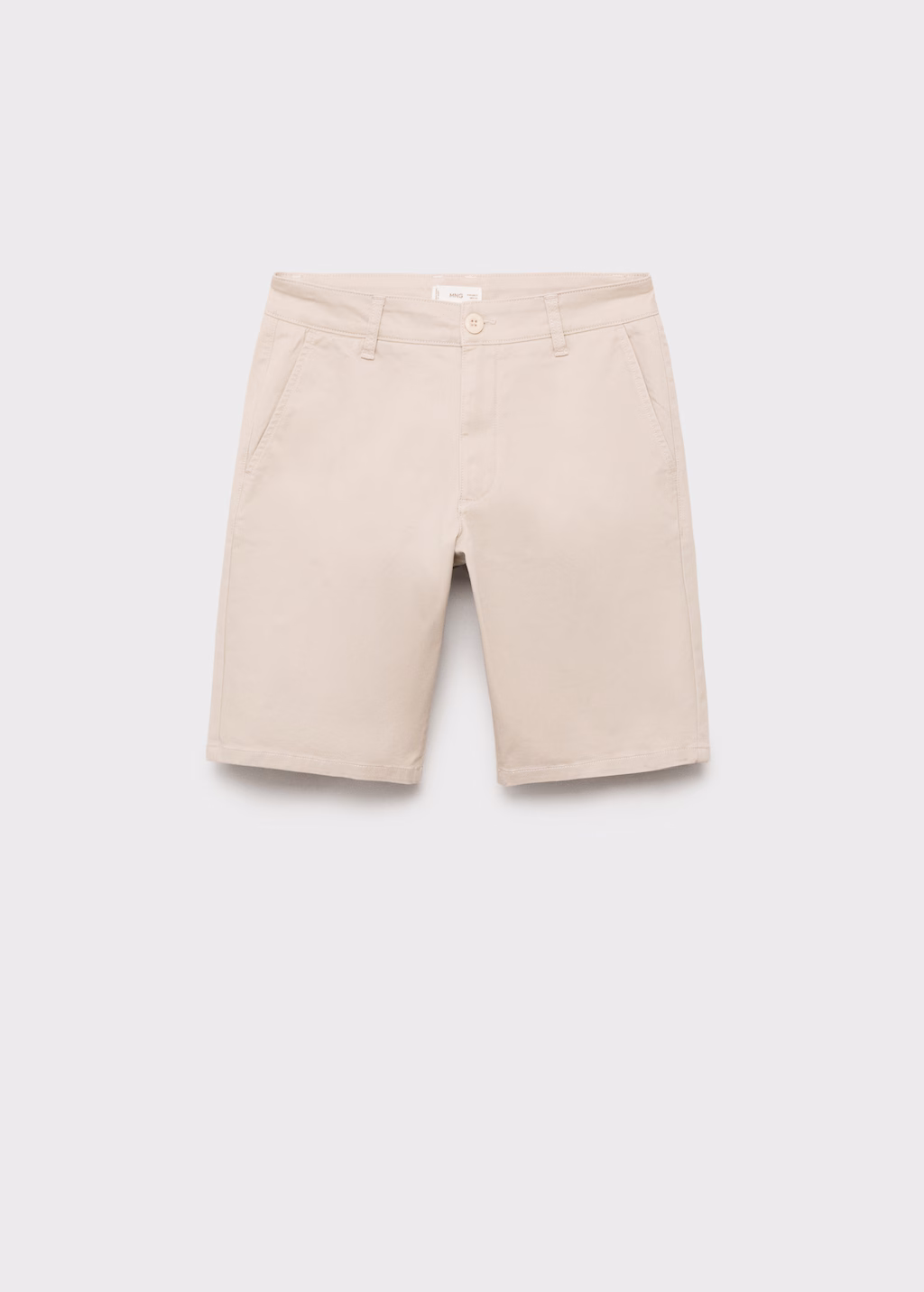 Cotton Bermuda shorts - Beige