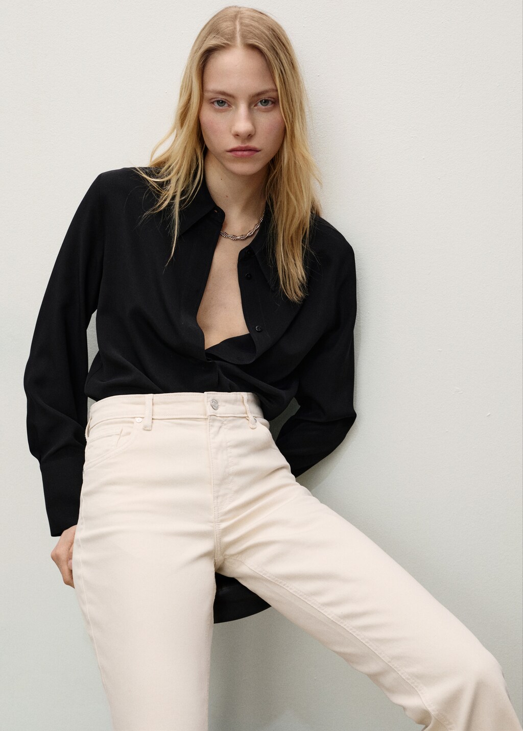 Sienna waxed flared cropped jeans - Black