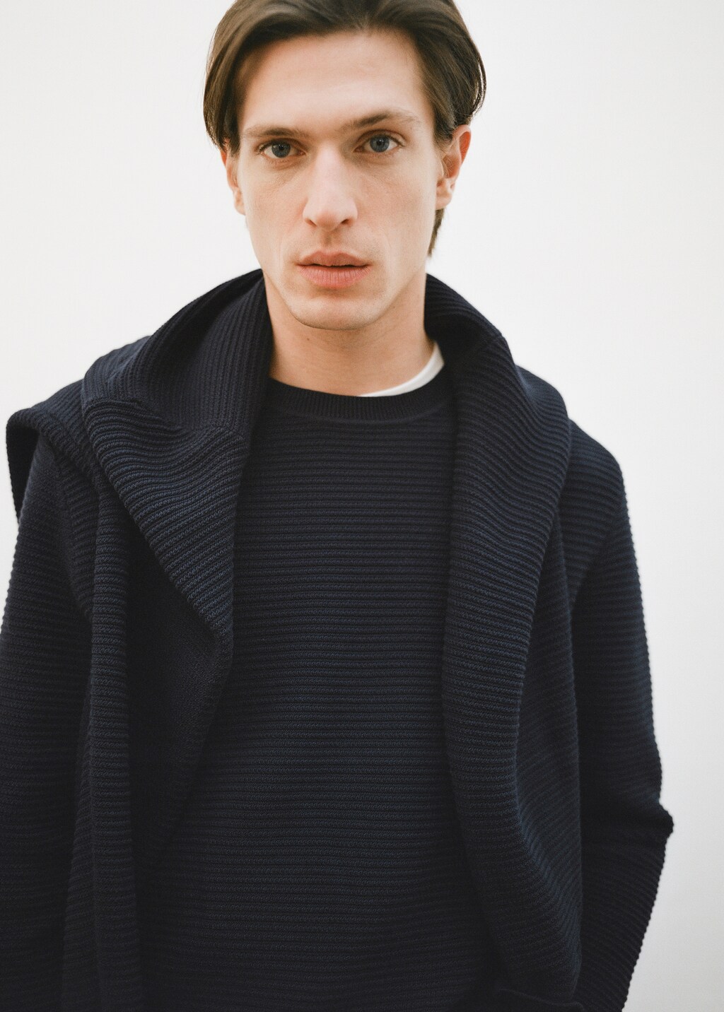 100% cotton braided sweater - China Blue