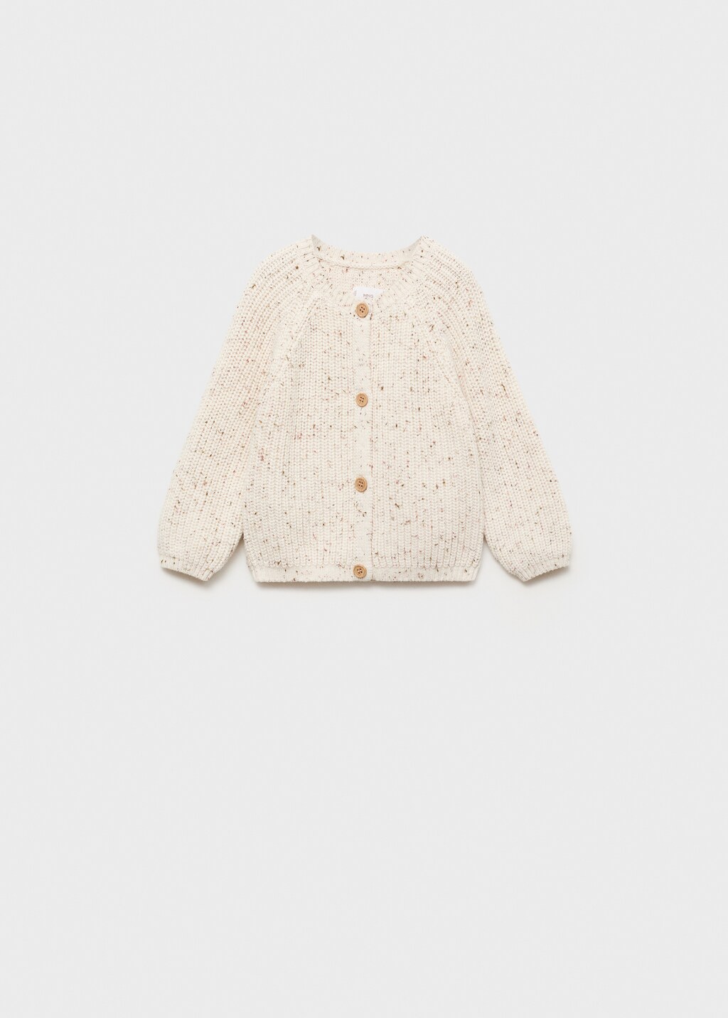 Knitted button cardigan - Ecru