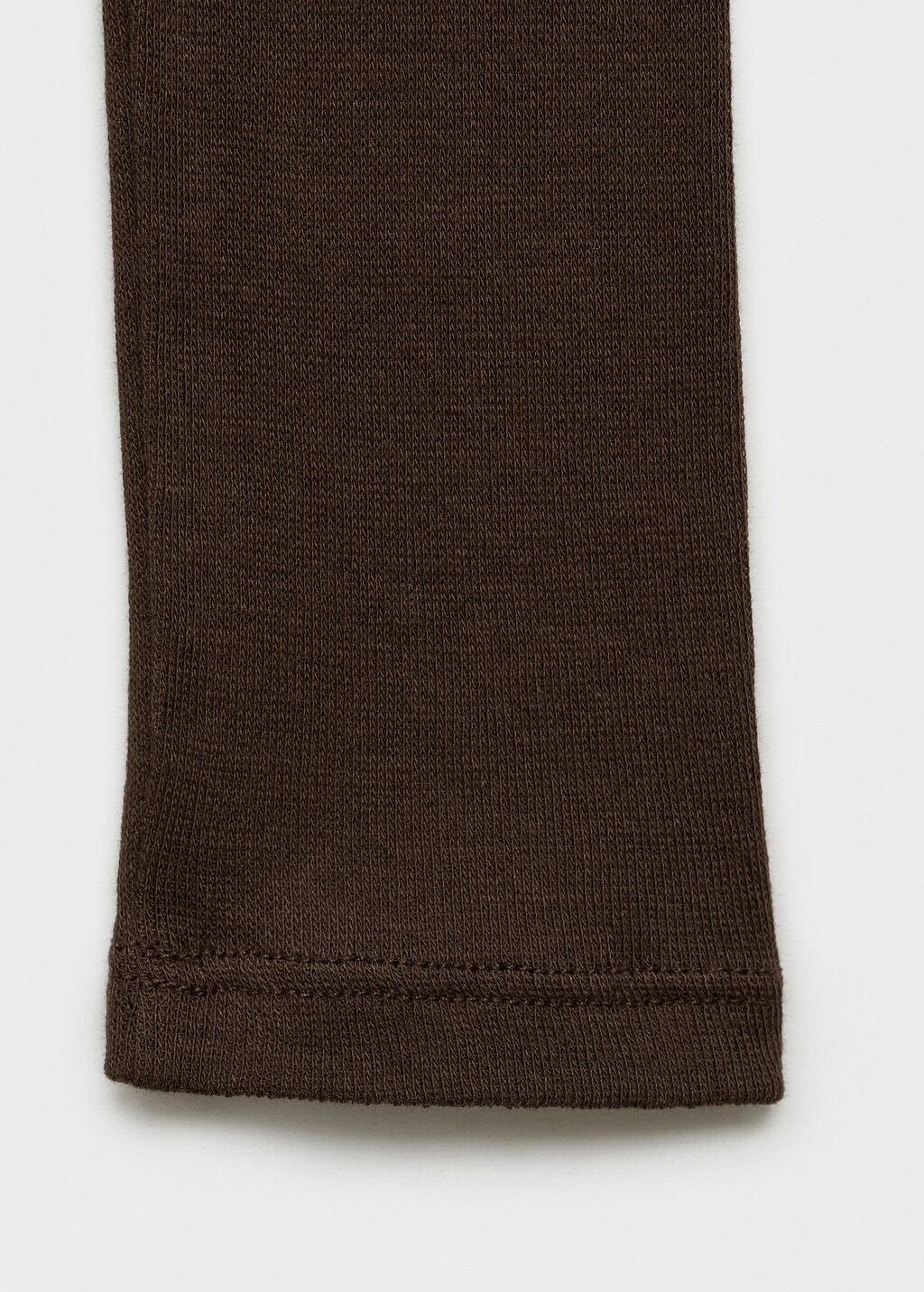 Contrasting cotton-blend T-shirt - Brown
