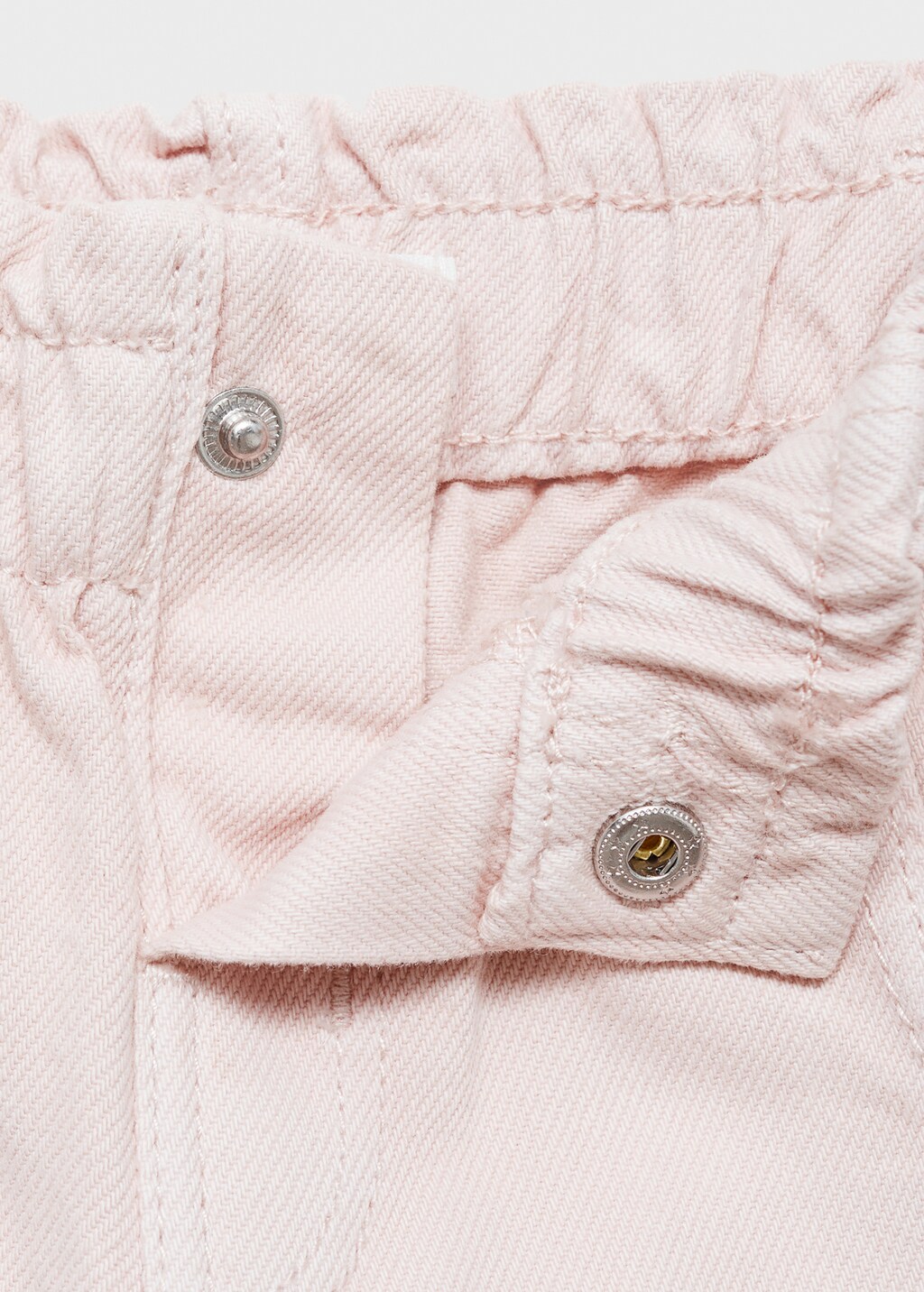 Straight paperbag jeans - Ecru