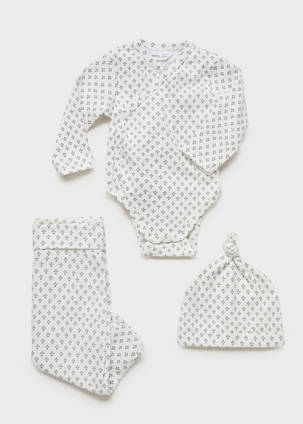 Printed cotton body - Grey