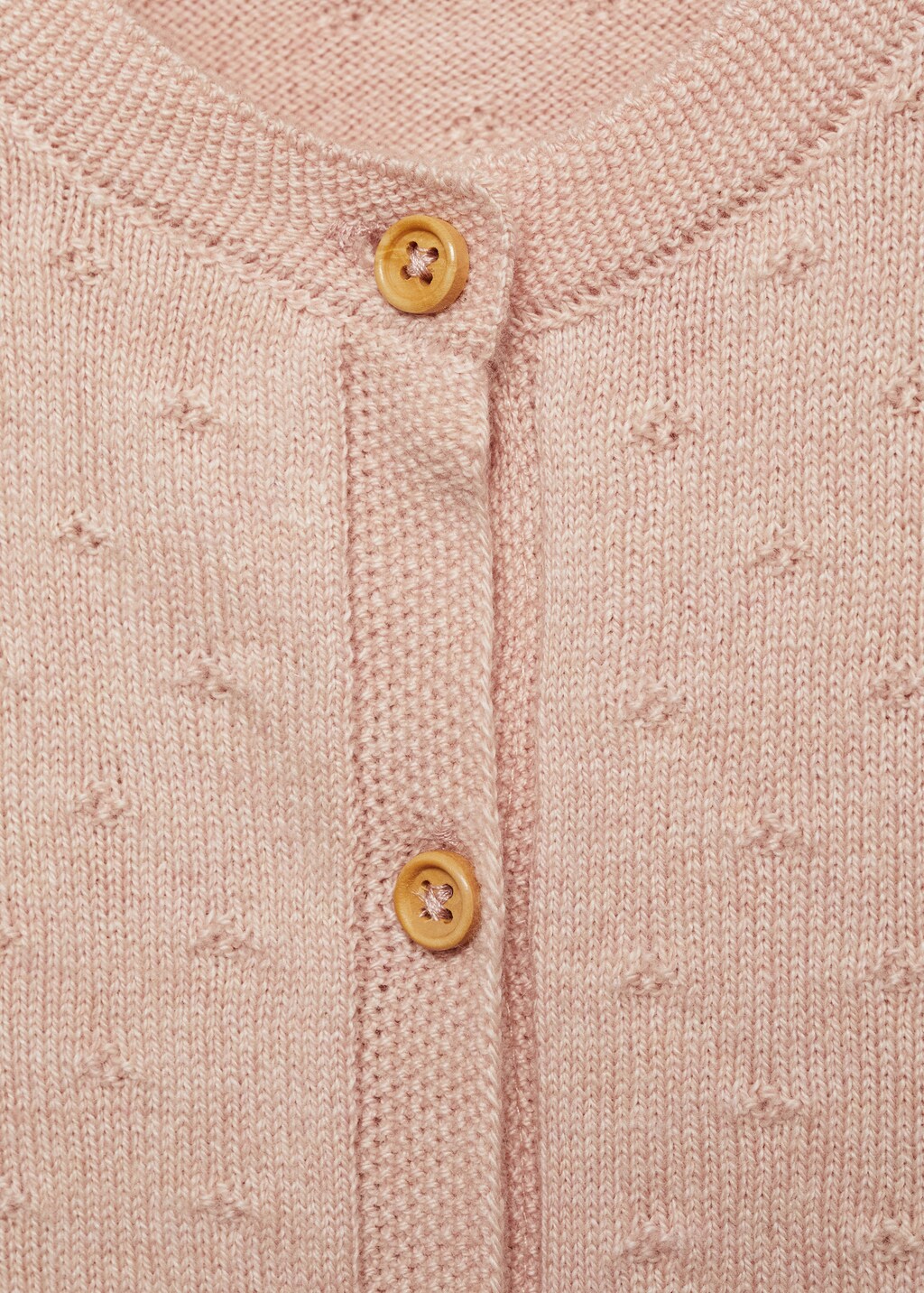Embroidered knit cardigan - Pink