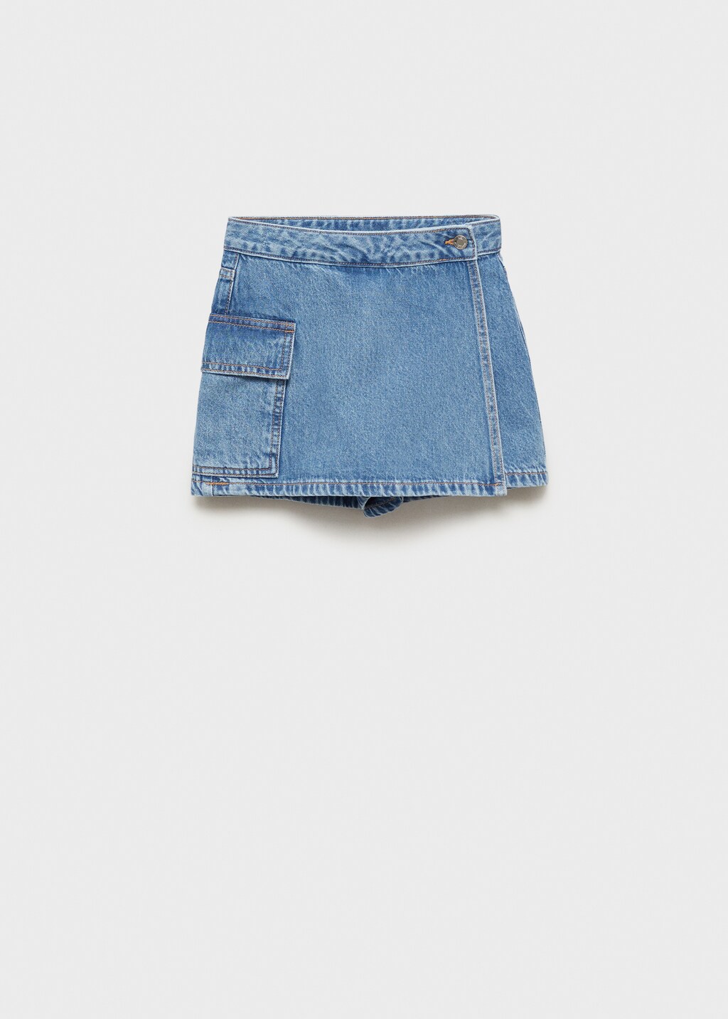 Denim skort - Medium Blue