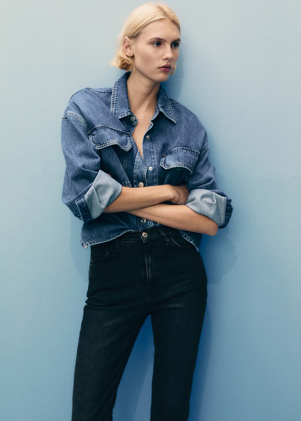 Claudia slim-fit cropped jeans - Open Grey