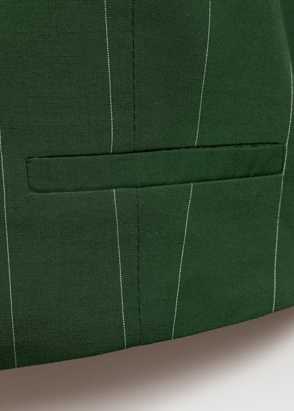 Pinstriped suit waistcoat - Green