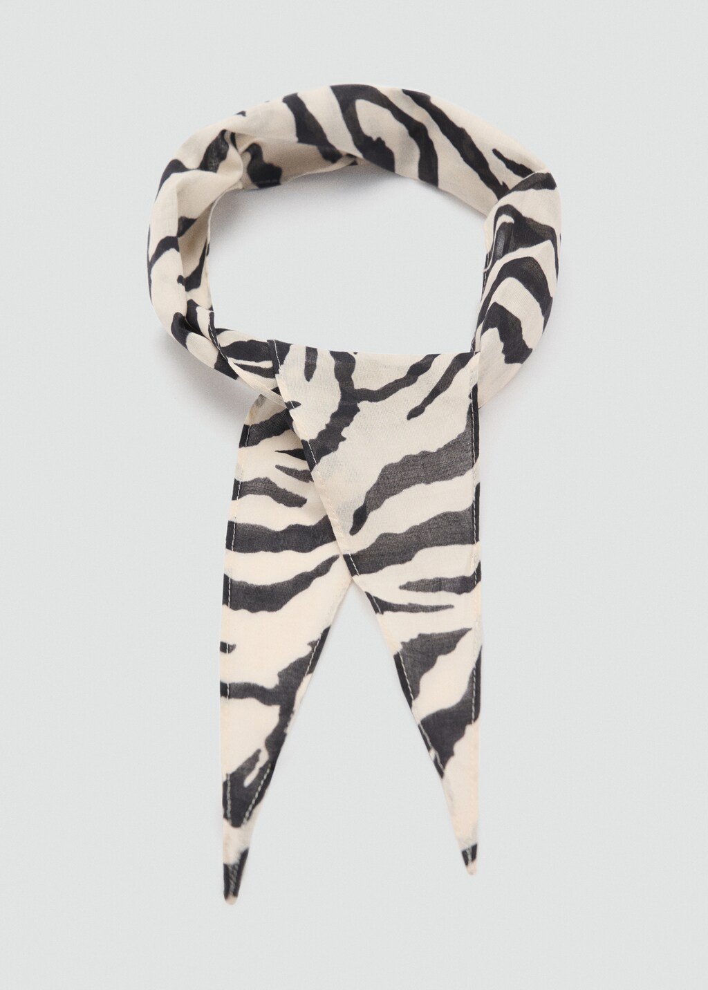 Animal print scarf - Sand