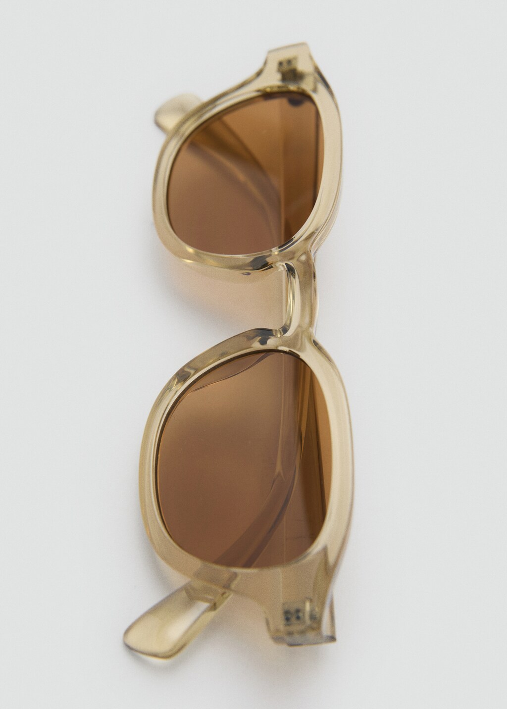 Semi-transparent frame sunglasses - Green