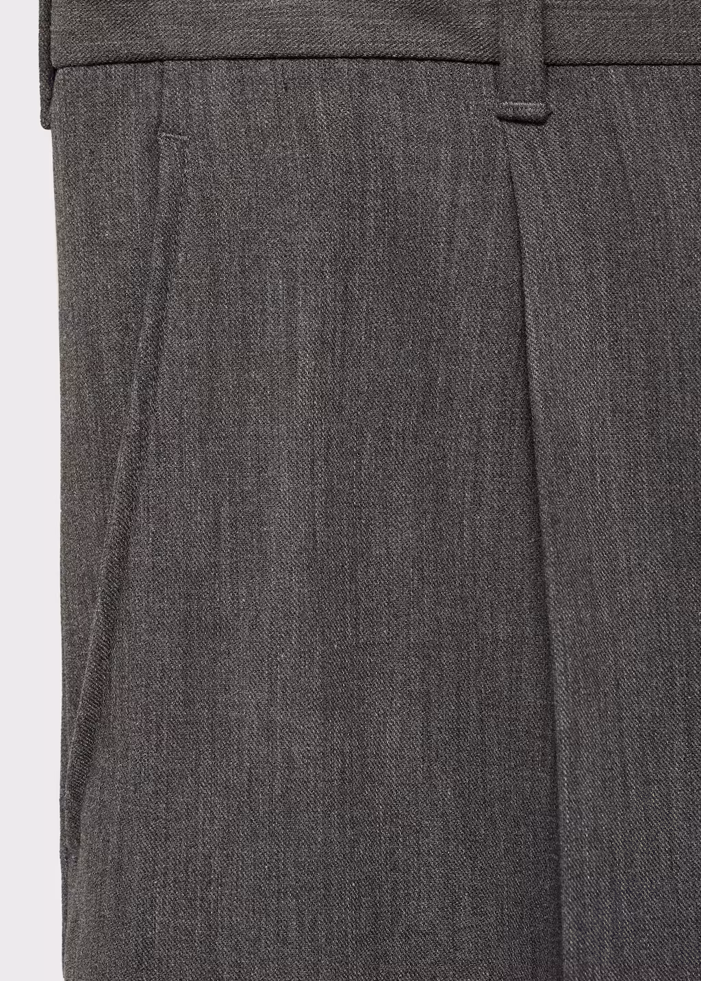 Straight-fit pleated trousers - Dark Navy