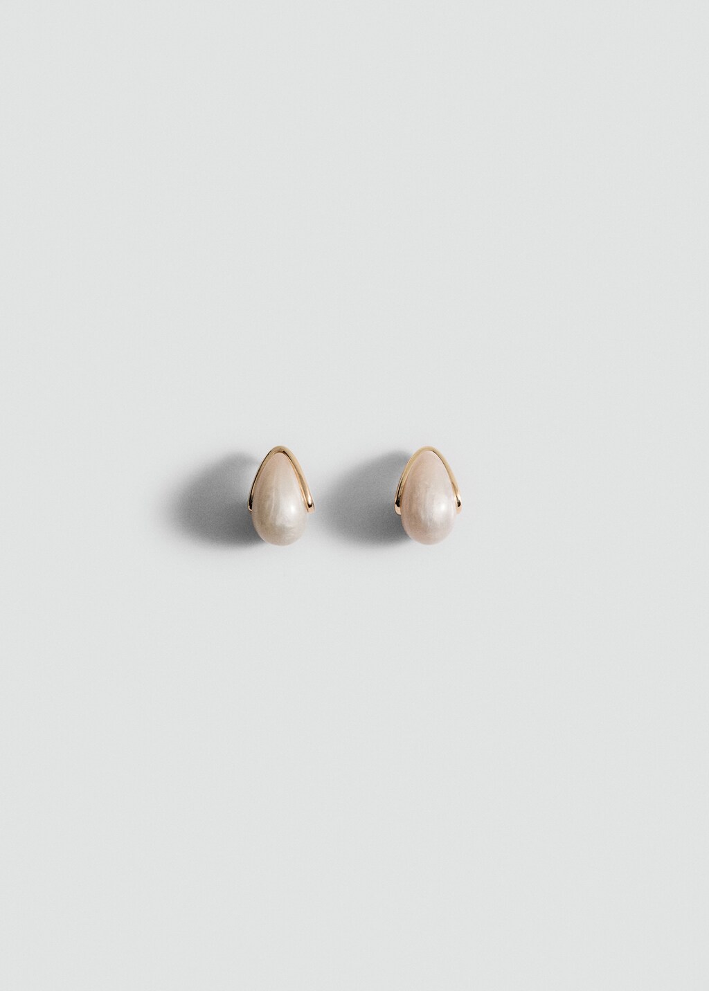 Resin drop earrings - Red