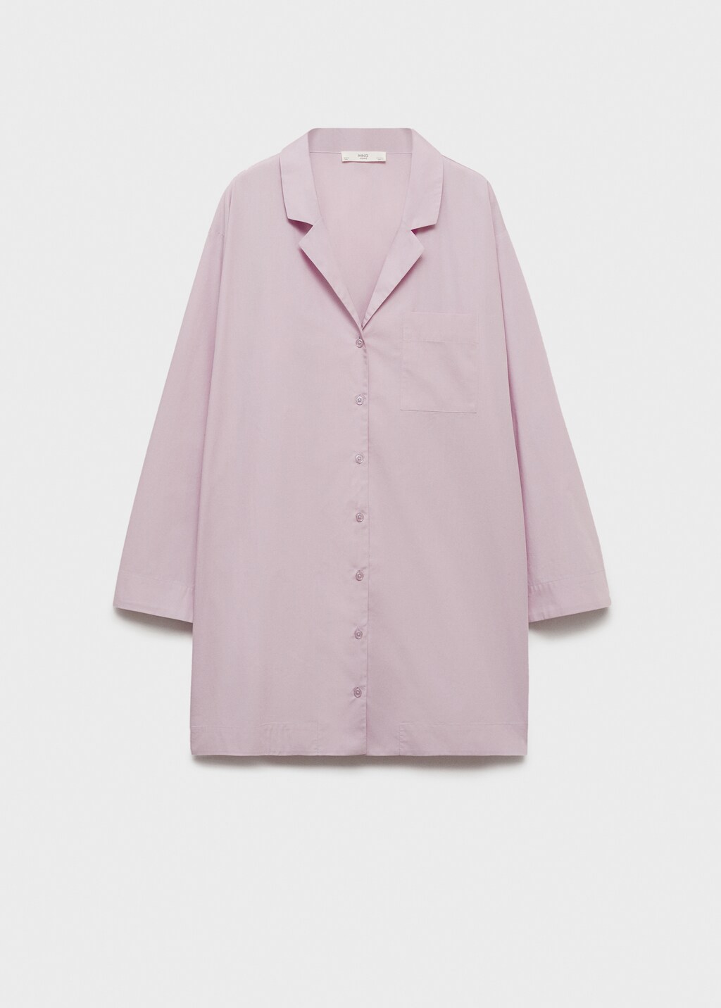 Garment-washed cotton nightgown - Vanilla