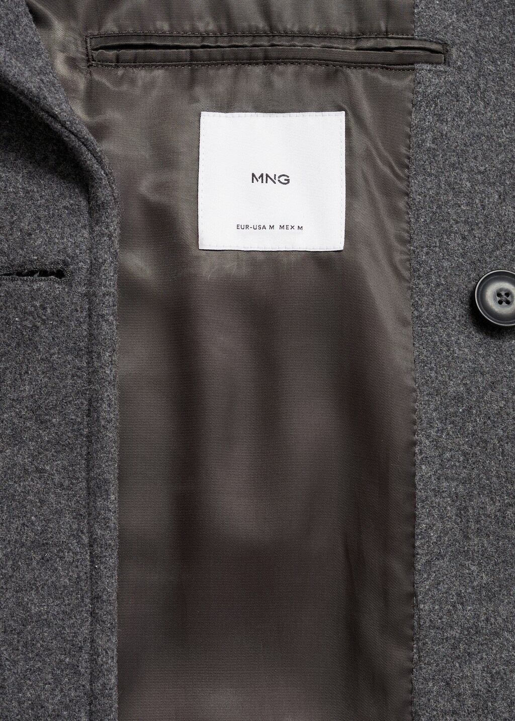 Wool double-breasted coat - Medium Brown