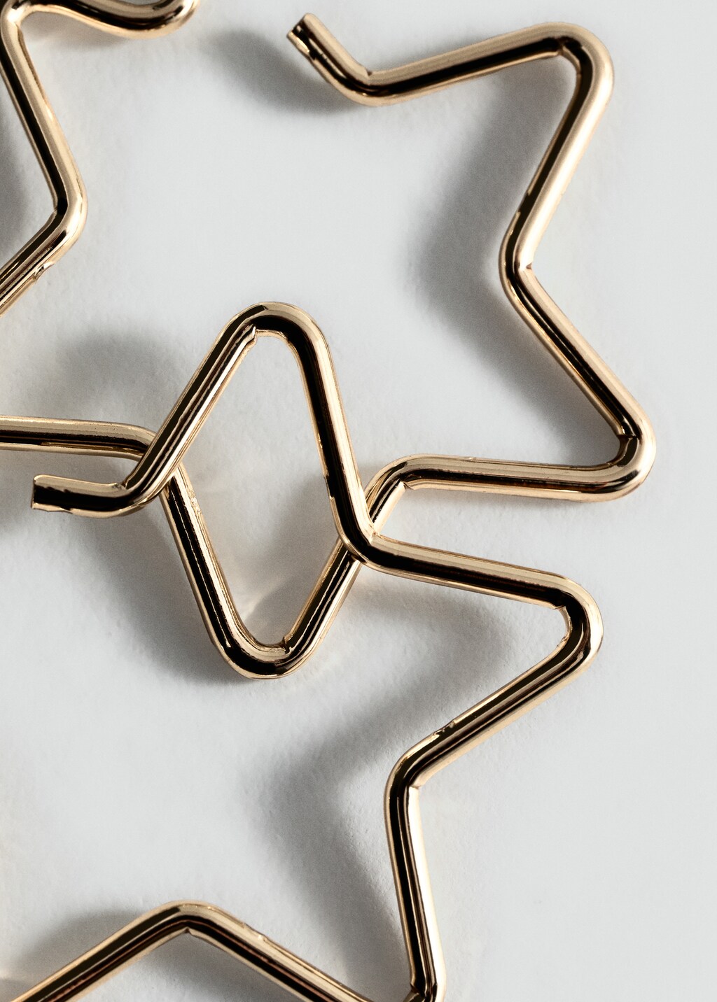 Star hoop earrings - Gold